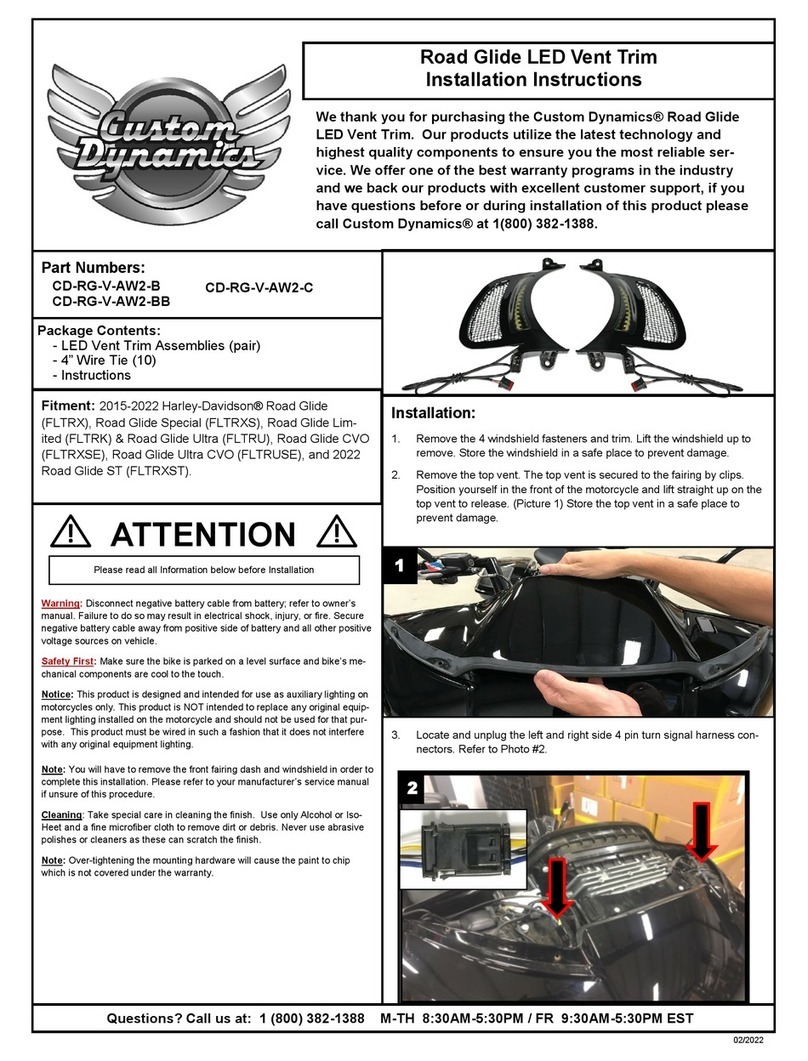 Custom Dynamics CD-RG-V-AW2-B User manual