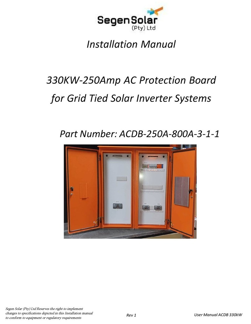Segen Solar ACDB-250A-800A-3-1-1 User manual