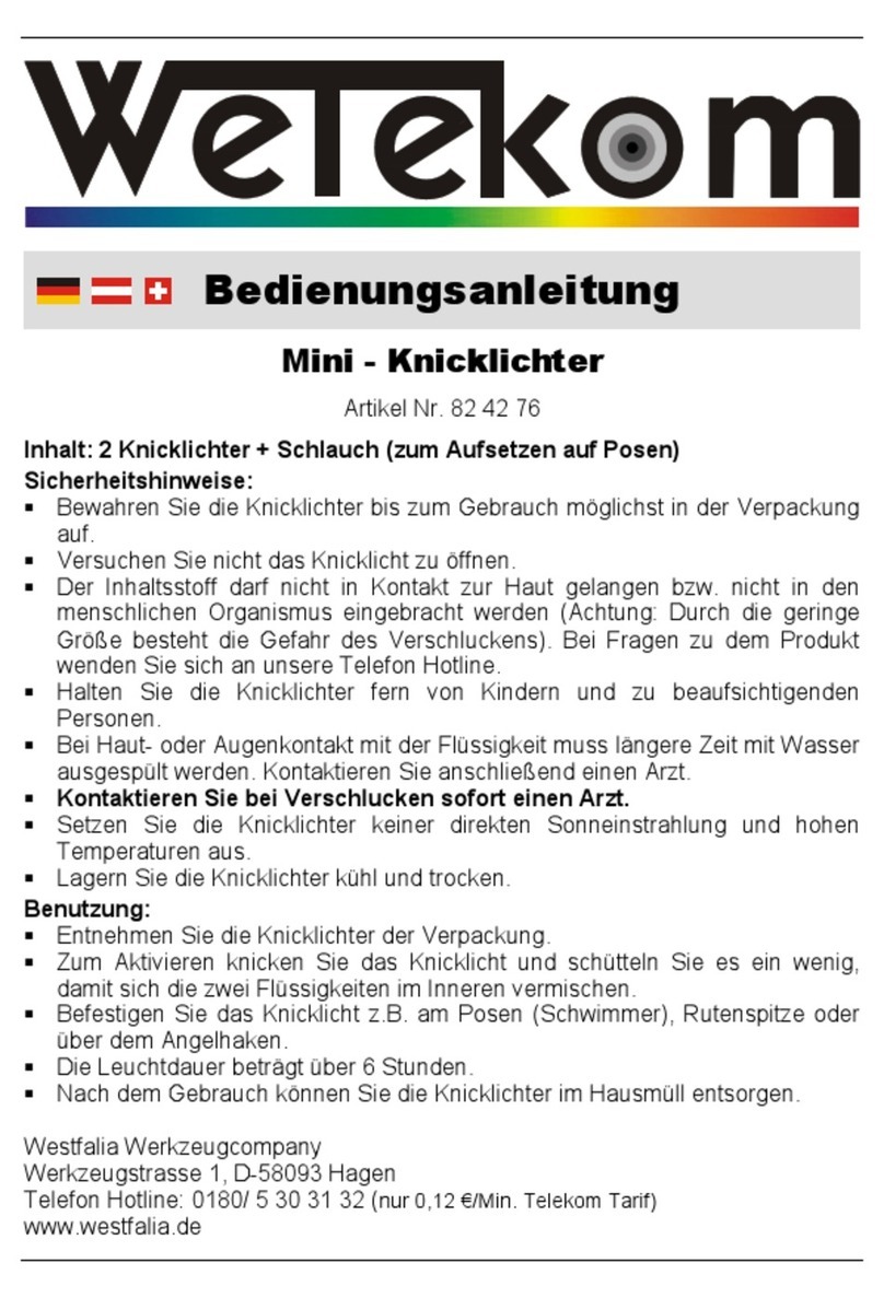 Wetekom 82 42 76 User manual