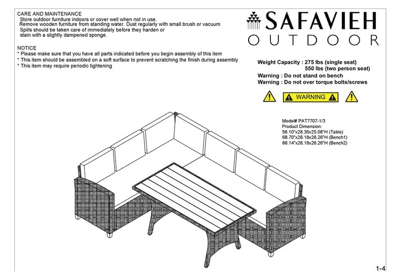 Safavieh Outdoor PAT7707-1/3 manual