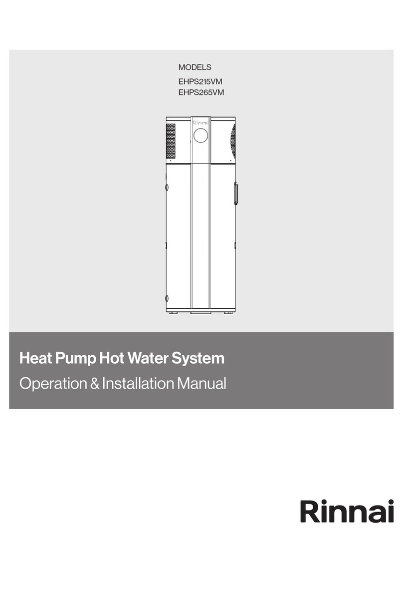 Rinnai EHPS215VM Operation & installation manual Rinnai EHPS215VM Operation & installation manual