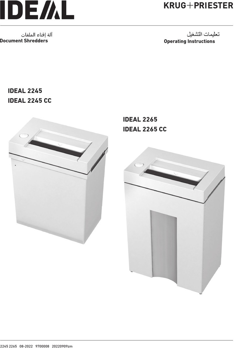 KRUG+PRIESTER IDEAL 2245 operating instructions