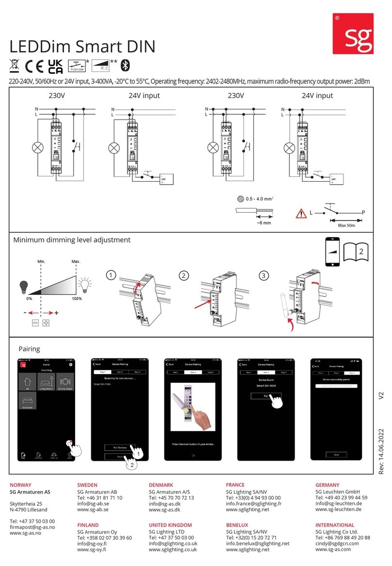 SG LEDDim Smart DIN User manual