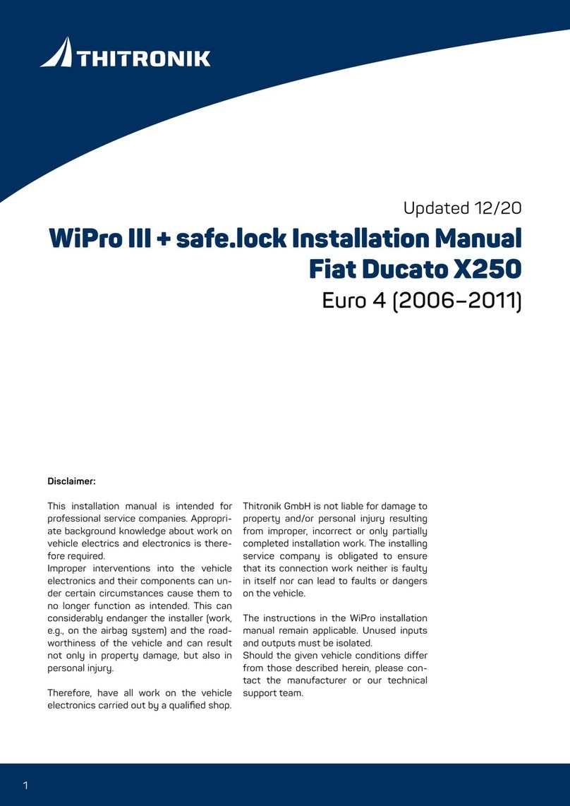 Thitronik WiPro III + safe.lock installation manual