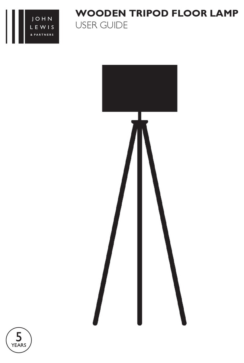 John Lewis WOODEN TRIPOD FLOOR LAMP User manual John Lewis WOODEN TRIPOD FLOOR LAMP User manual