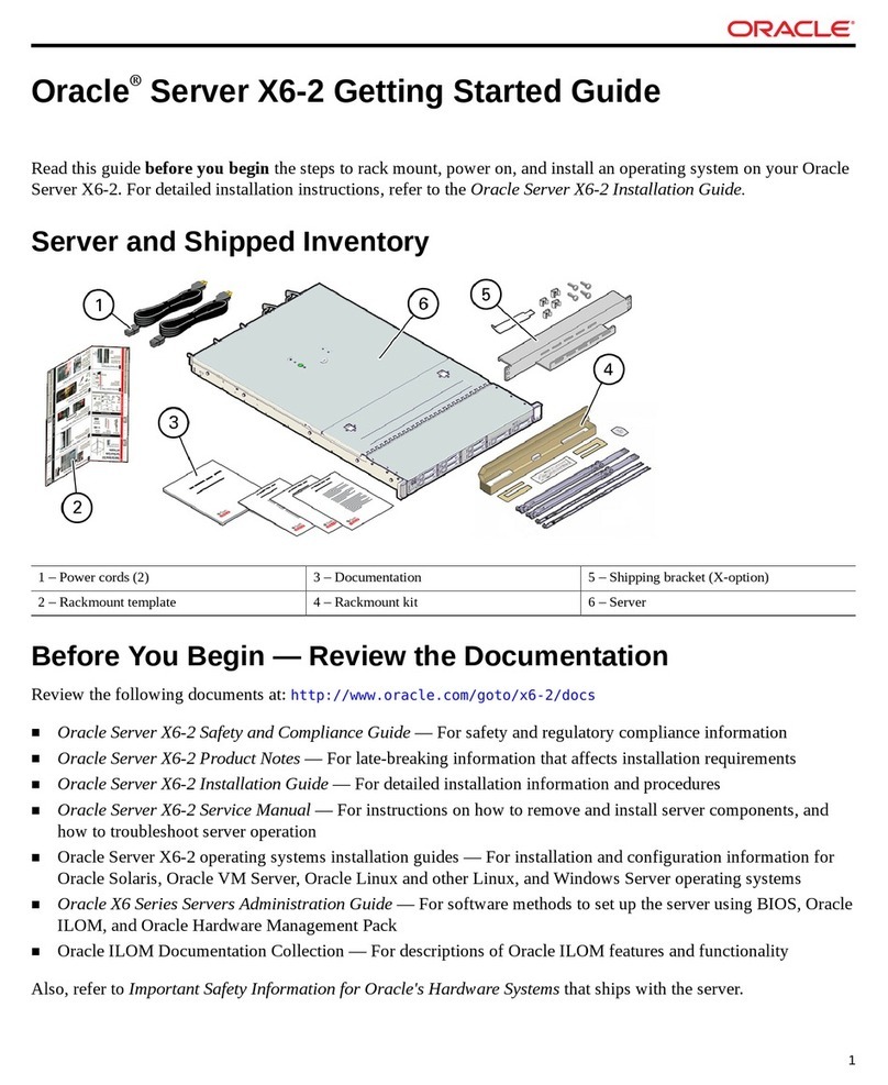 Oracle EXADATA X6-2 Getting started guide