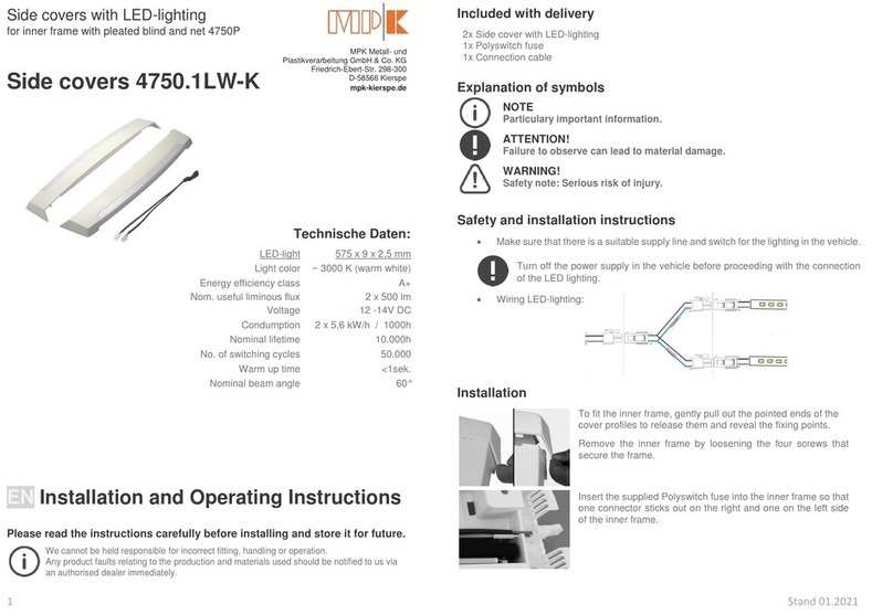MPK 4750.1LW-K Installation and operating instructions