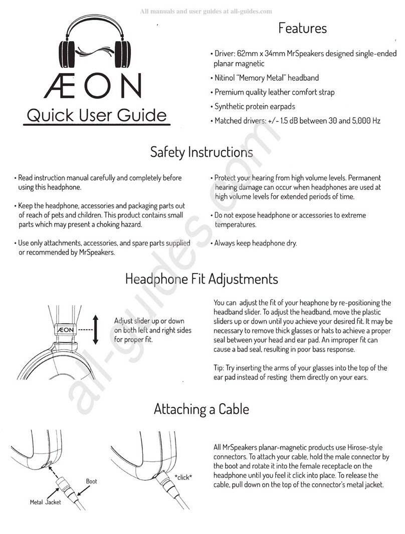 MrSpeakers AEON Quick user guide