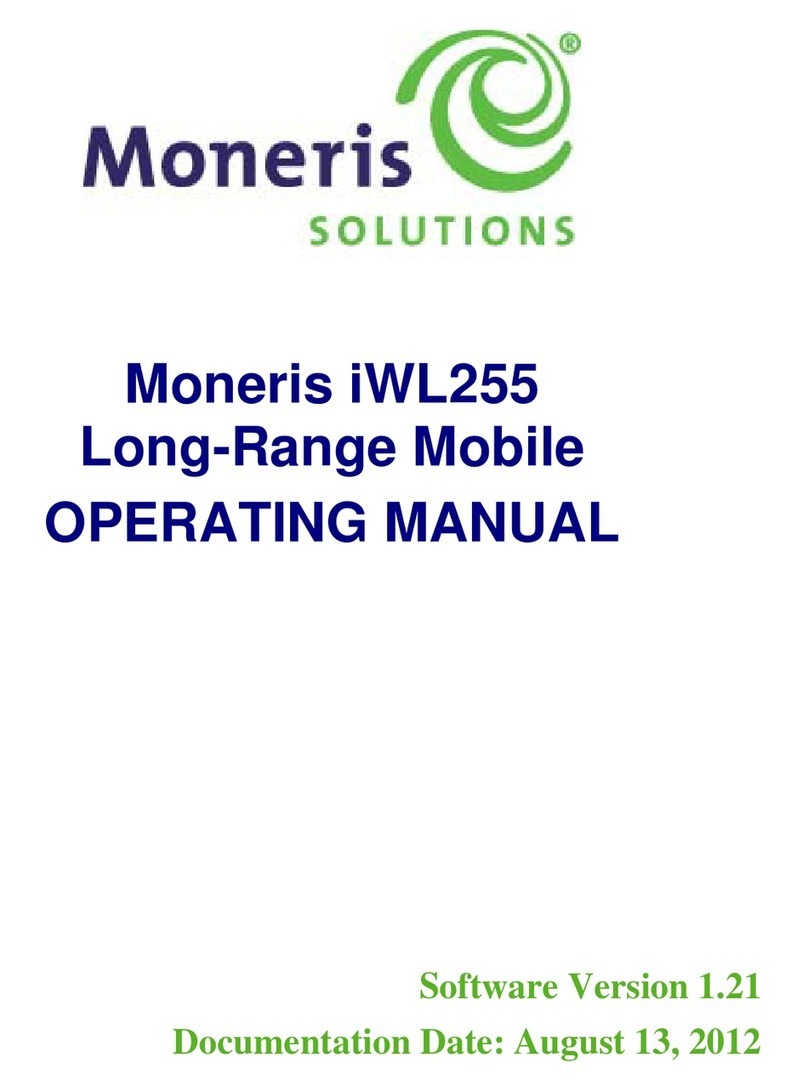 Moneris iWL255 operating manual