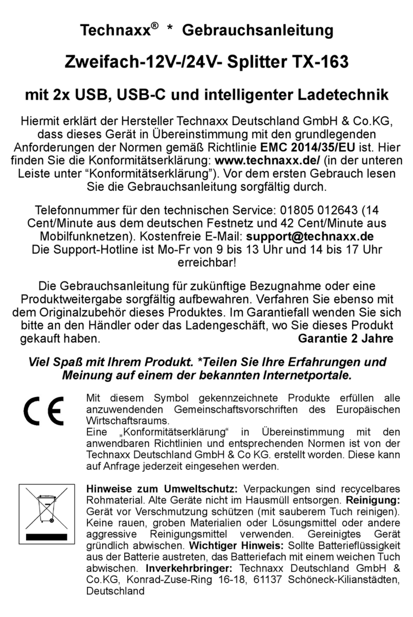 Technaxx TX-163 user manual