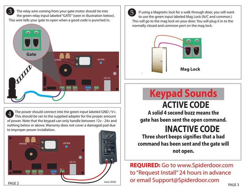 Spiderdoor S14c installation guide