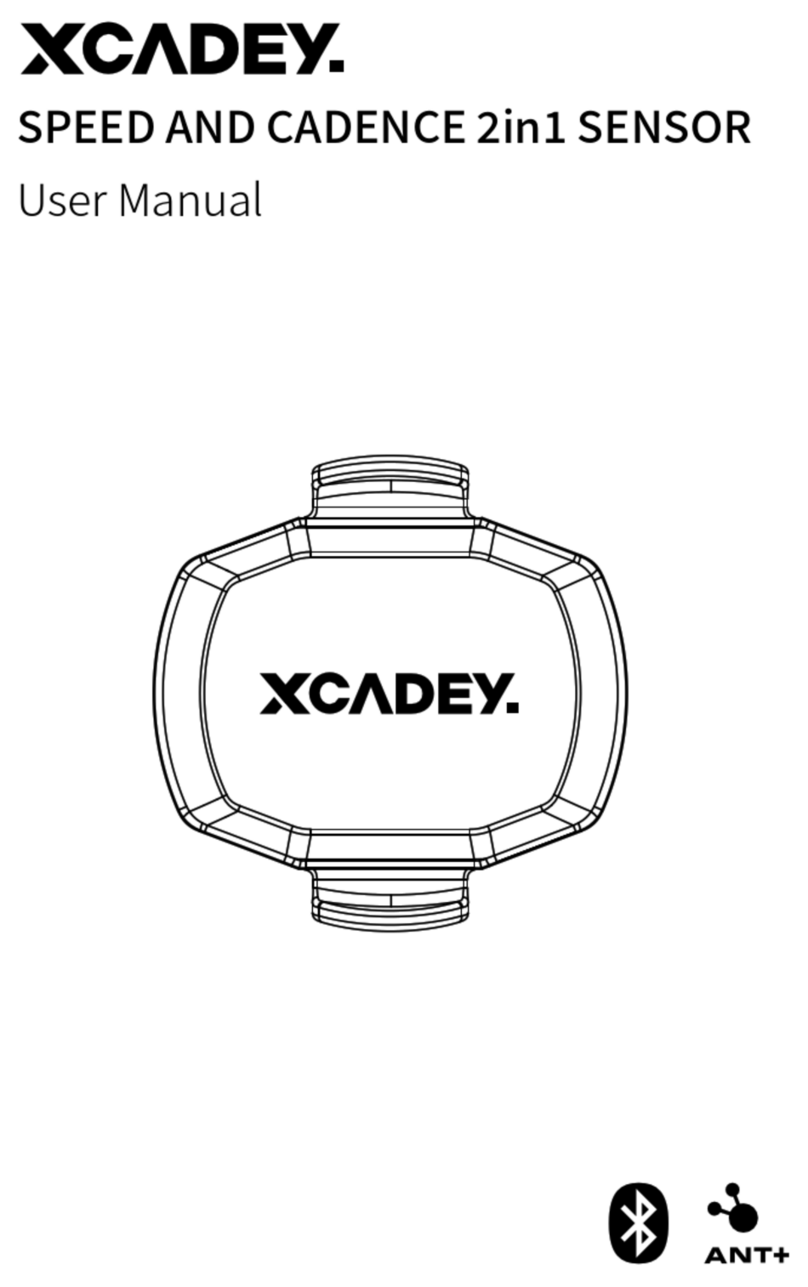 XCADEY SPEED AND CADENCE 2in1 SENSOR user manual