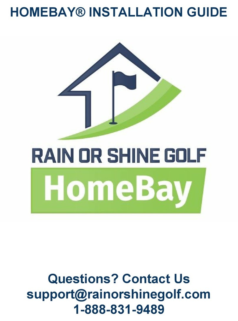 RAIN OR SHINE GOLF HomeBay installation guide