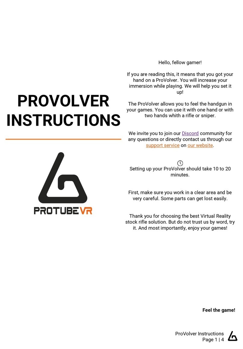 ProTubeVR PROVOLVER User manual