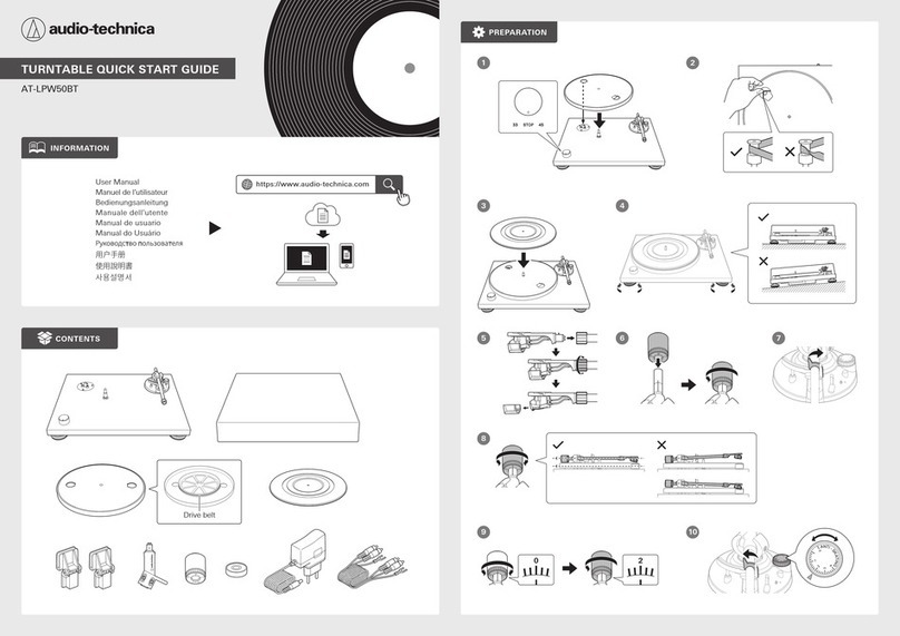 Audio Technica AT-LPW50BT User manual