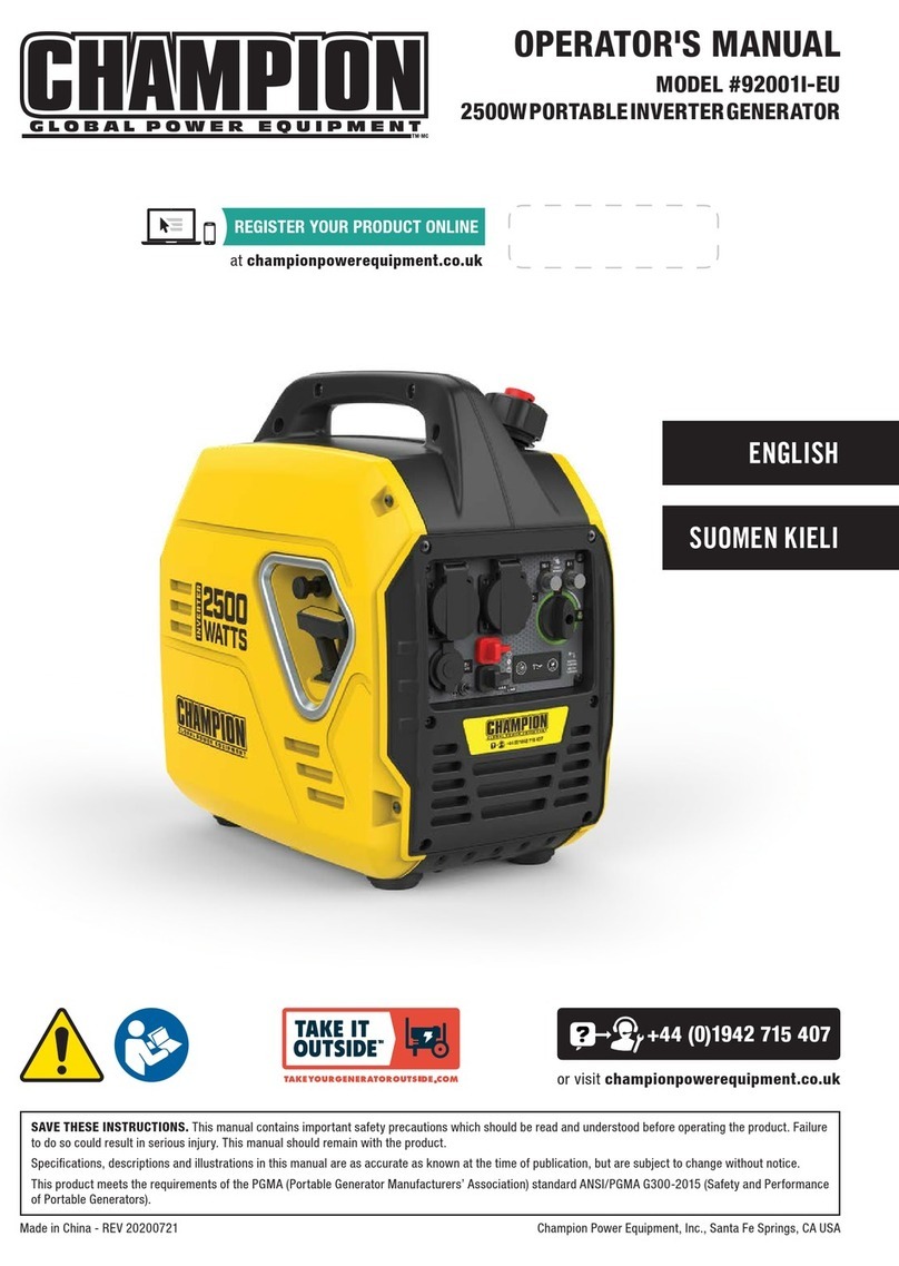 Champion Global Power Equipment 92001i-EU Operator's manual