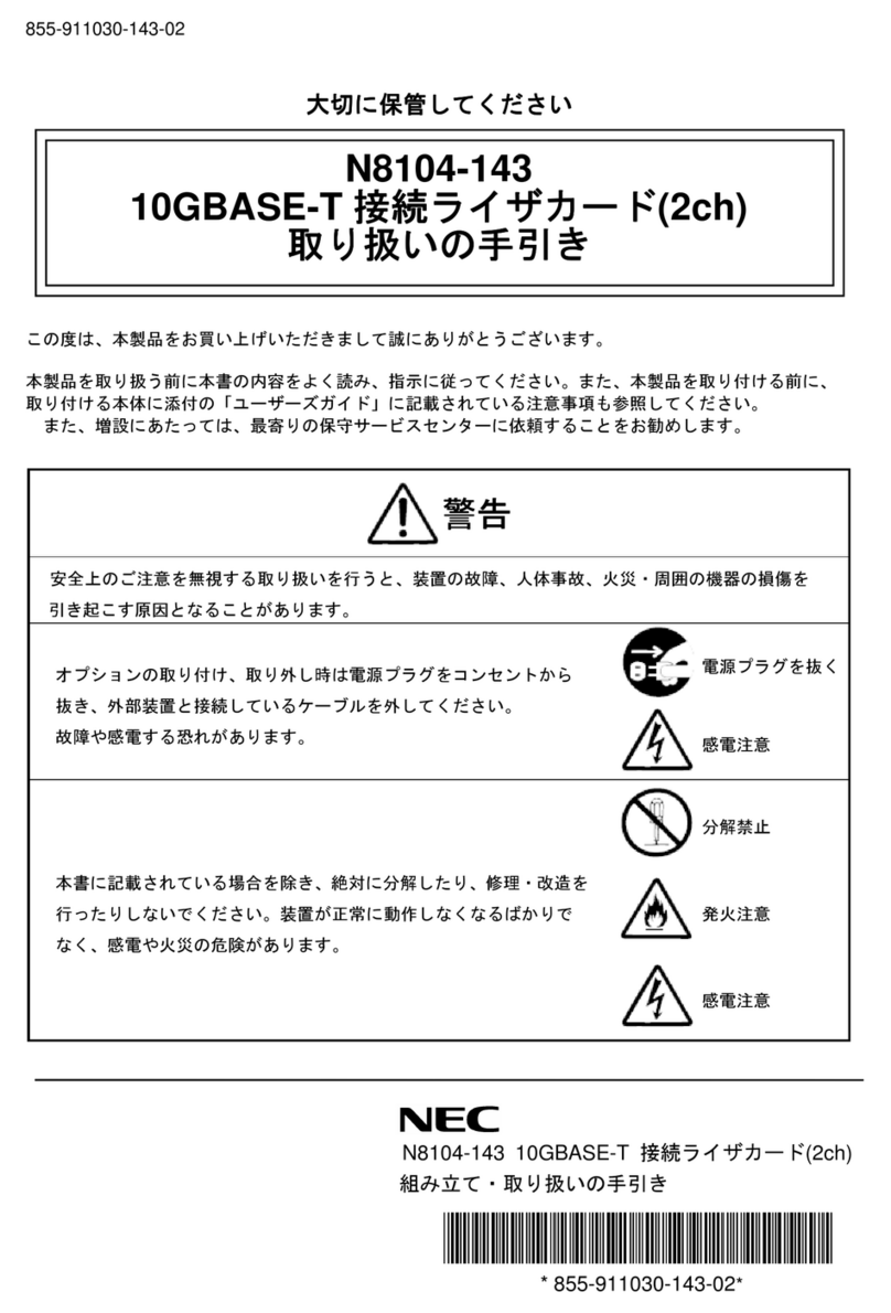 NEC N8104-143 User manual