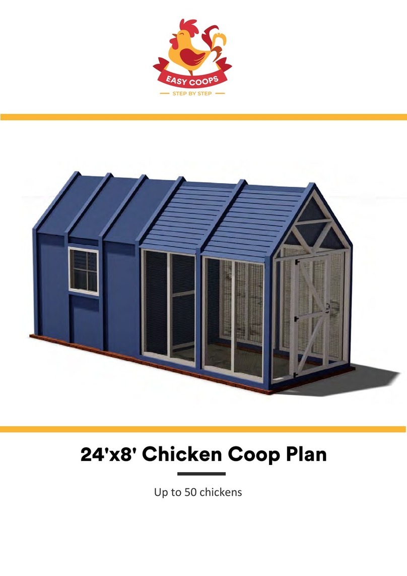 EASY COOPS 24x8 Chicken Coop Plan manual