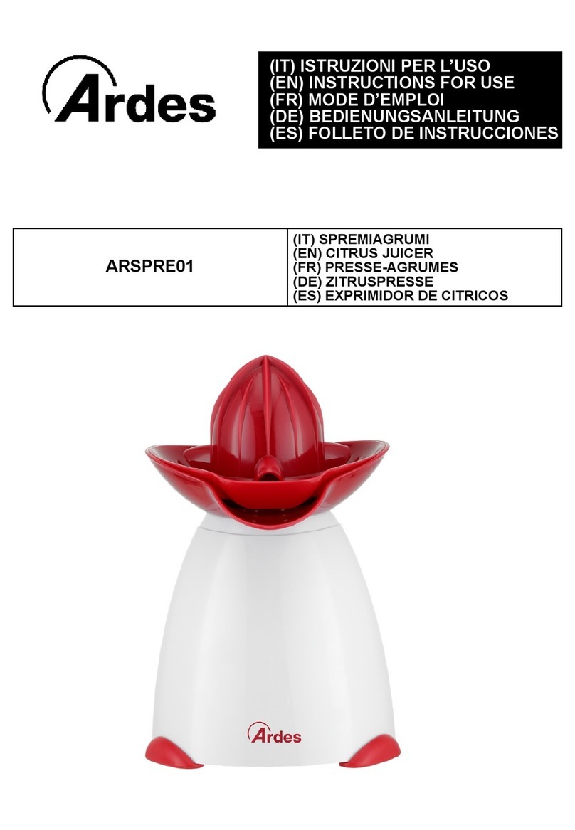 ARDES ARSPRE01 Instructions for use