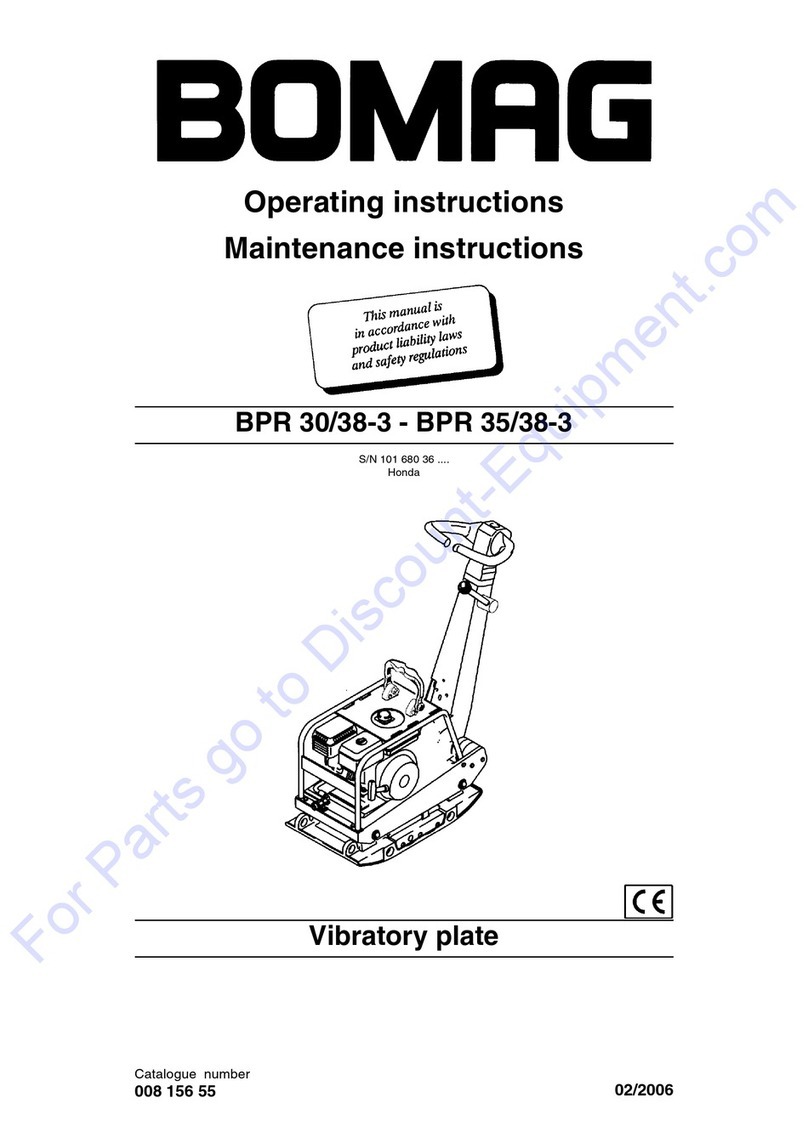 Bomag BPR 30/38-3 Operating instructions and Maintenance instructions