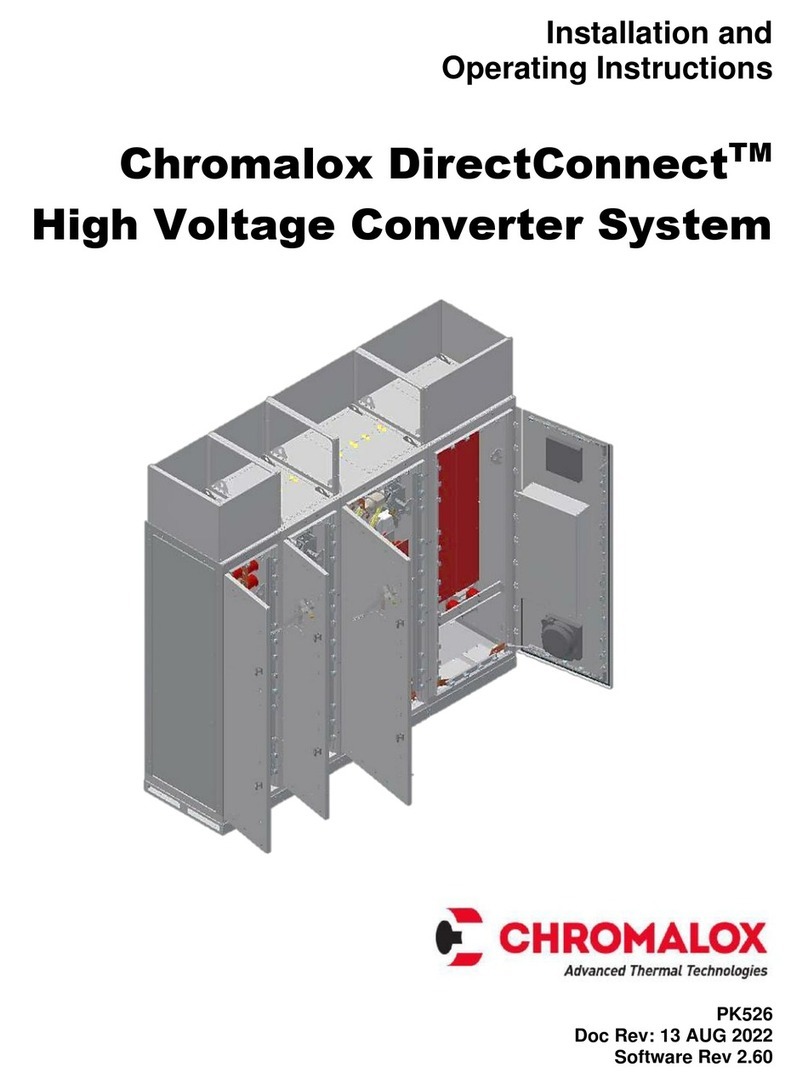 Chromalox DirectConnect Installation and operating instructions