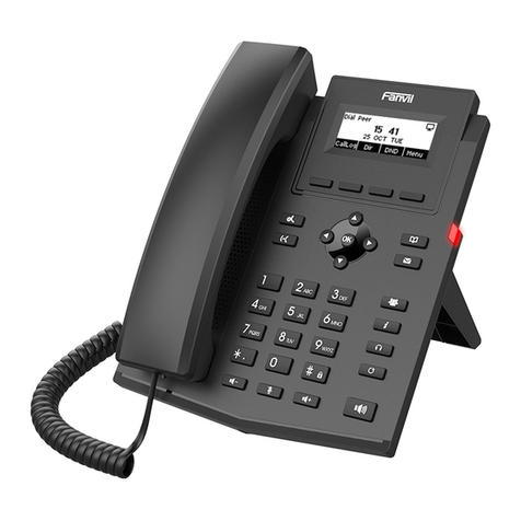 Fanvil X301 Quick installation guide