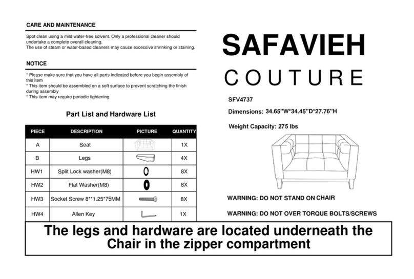 SAFAVIEH COUTURE SFV4737 User manual SAFAVIEH COUTURE SFV4737 User manual
