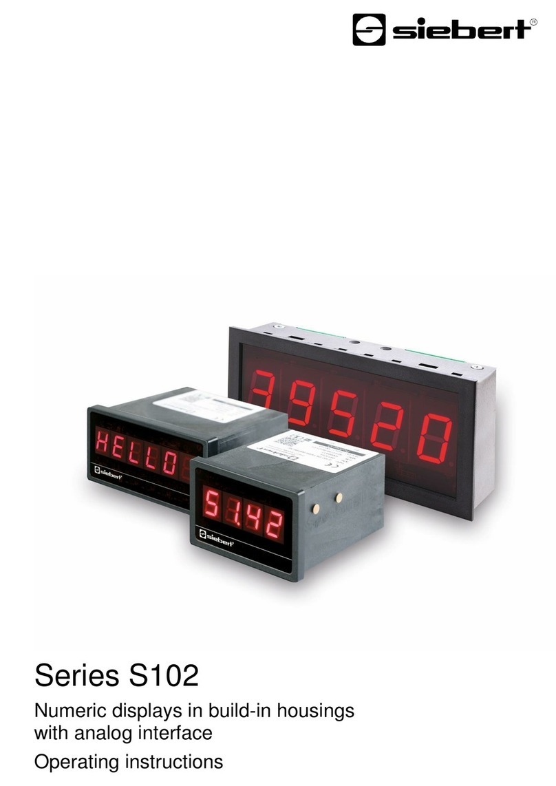 Siebert Series S102 User manual