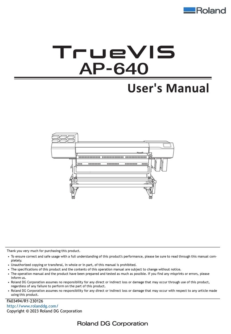 Roland TrueVIS AP-640 User manual