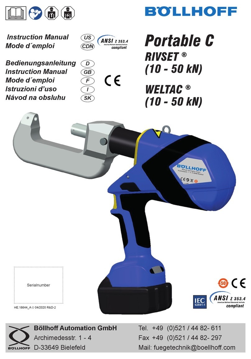 Bollhoff Portable C RIVSET User manual