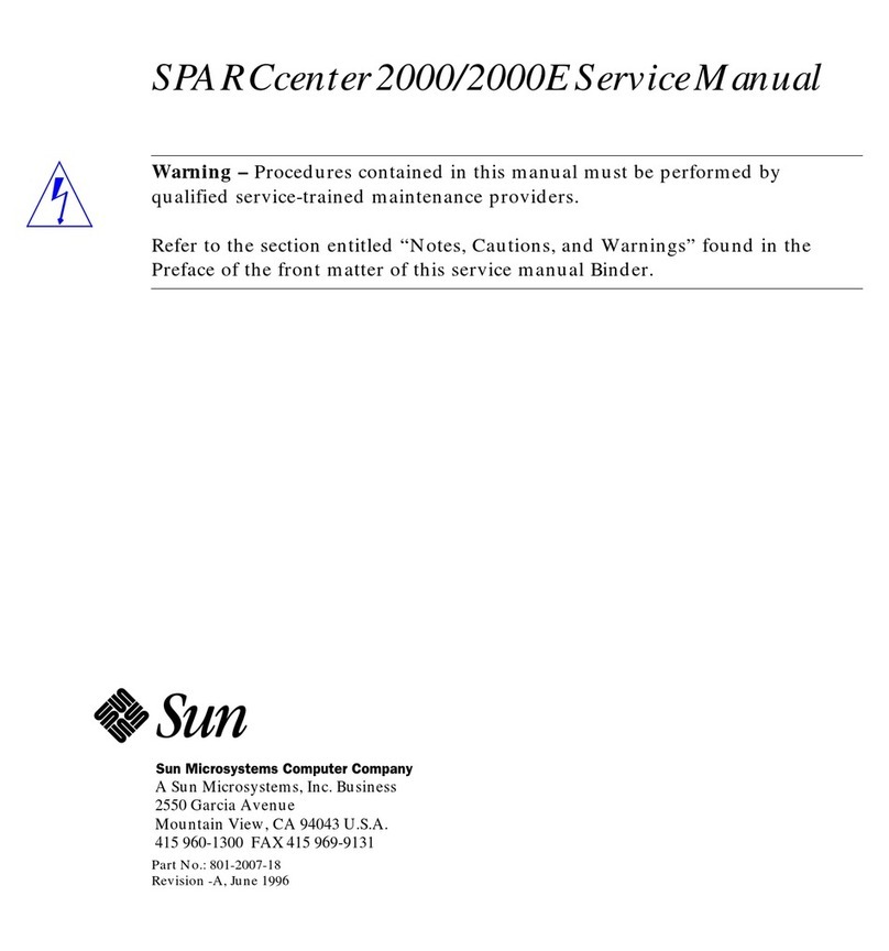Sun Microsystems SPARCcenter 2000 User manual