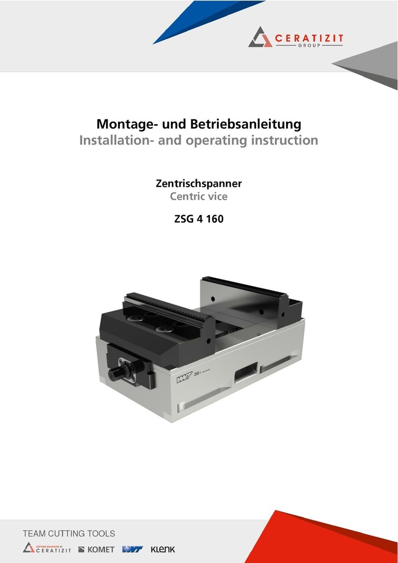 CERATIZIT ZSG 4 160 Operating	 instruction
