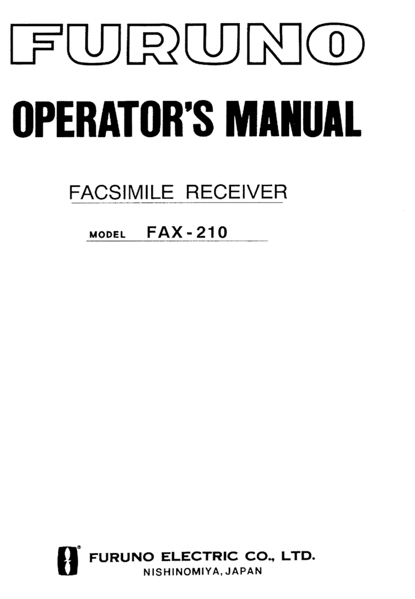 Furuno FAX-210 Operator's manual