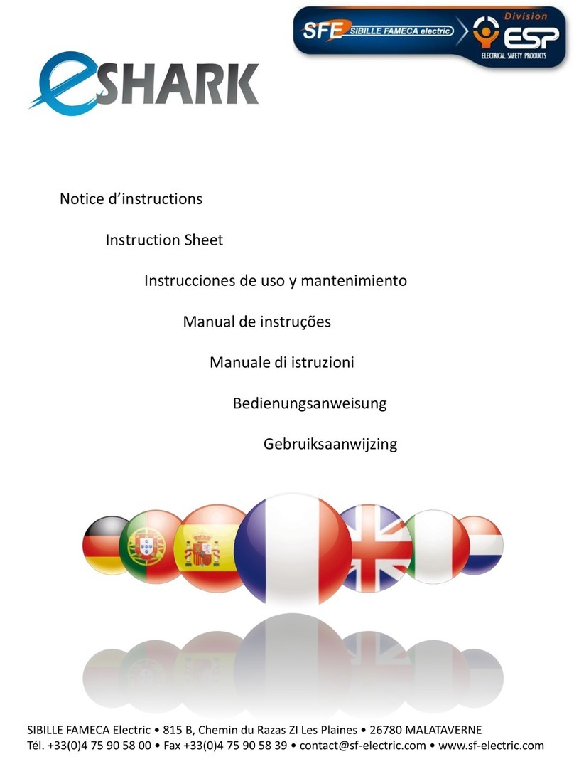 SF E-SHARK TC42ES instruction sheet