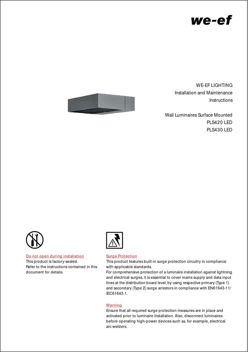 WE-EF PLS420 LED Installation and maintenance instructions