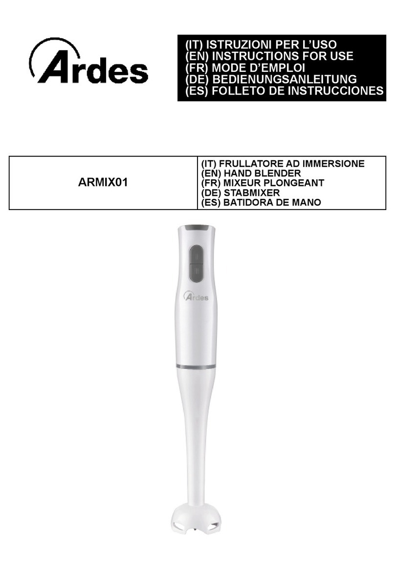 ARDES ARMIX01 Instructions for use