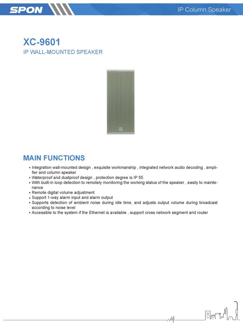 Spon xc-9601 quick start guide