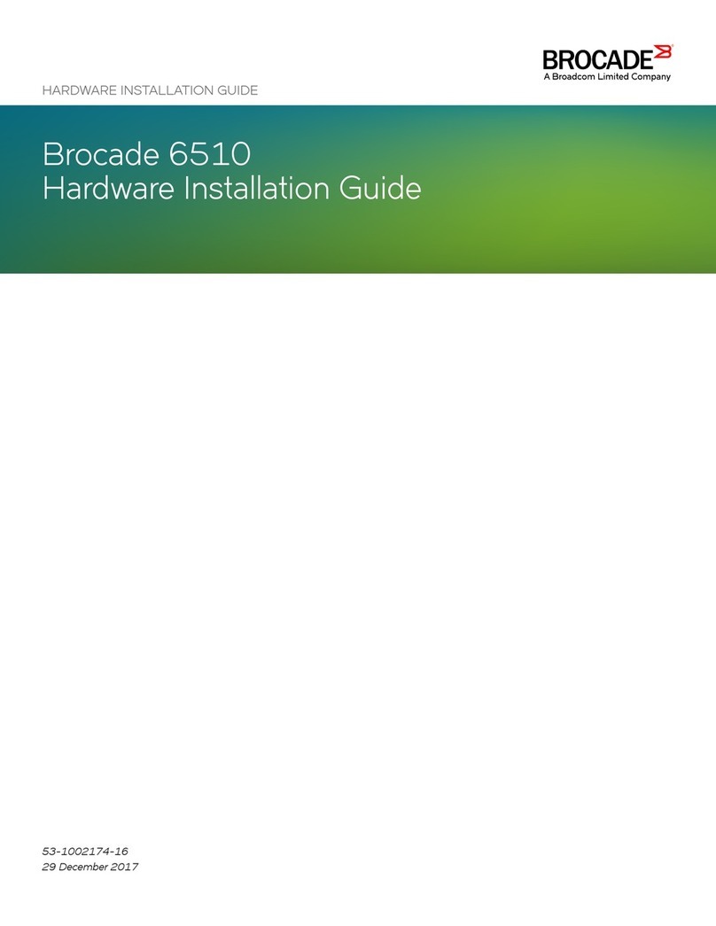 Broadcom Brocade 6510 Hardware installation guide