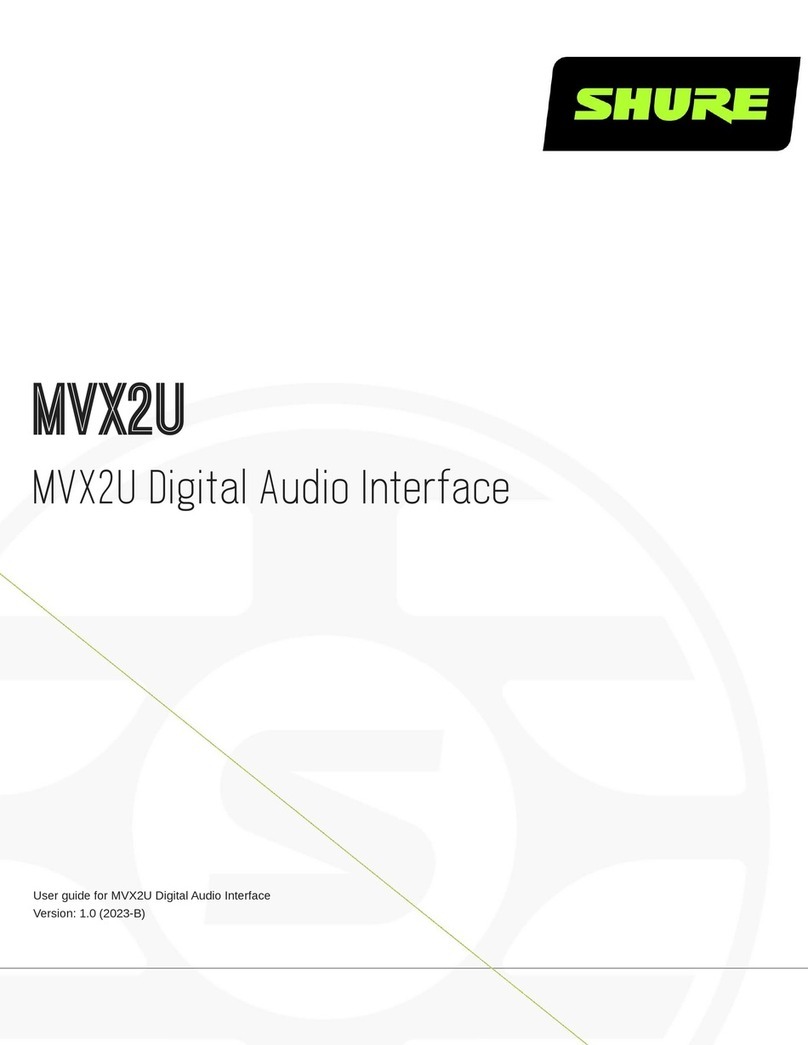 Shure MVX2U User manual