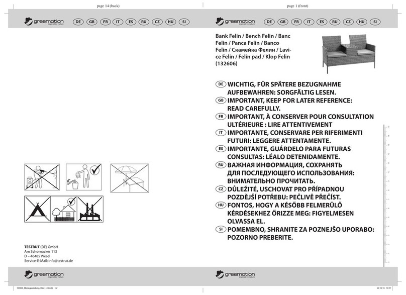 Greemotion Felin 132606 Assembly instructions Greemotion Felin 132606 Assembly instructions
