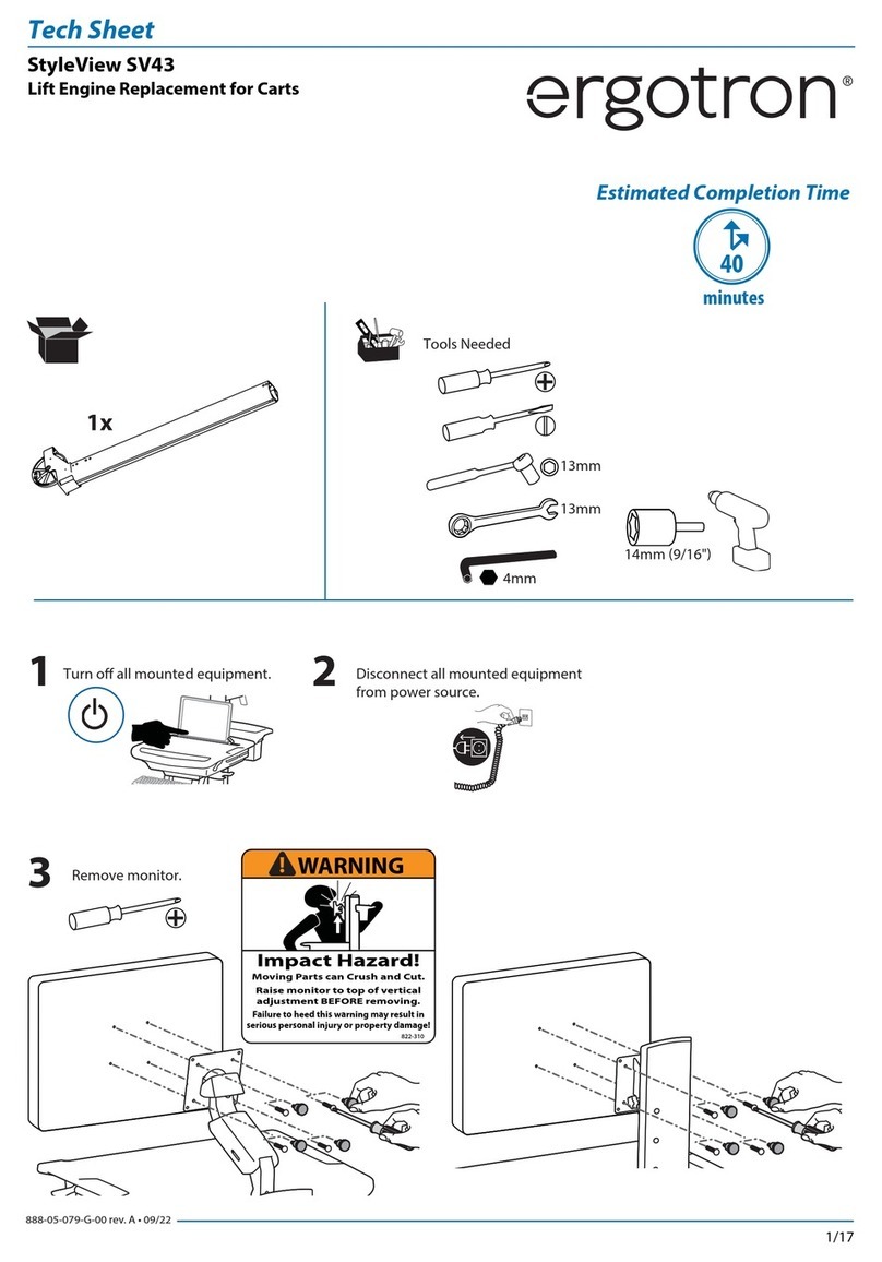 Ergotron StyleView SV43 Tech sheet