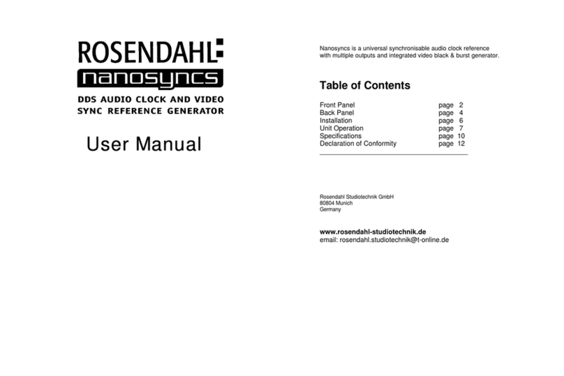 Rosendahl Nanosyncs user manual