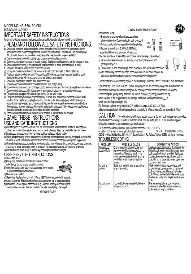 GE HS15-66a-9G-CUL User manual GE HS15-66a-9G-CUL User manual