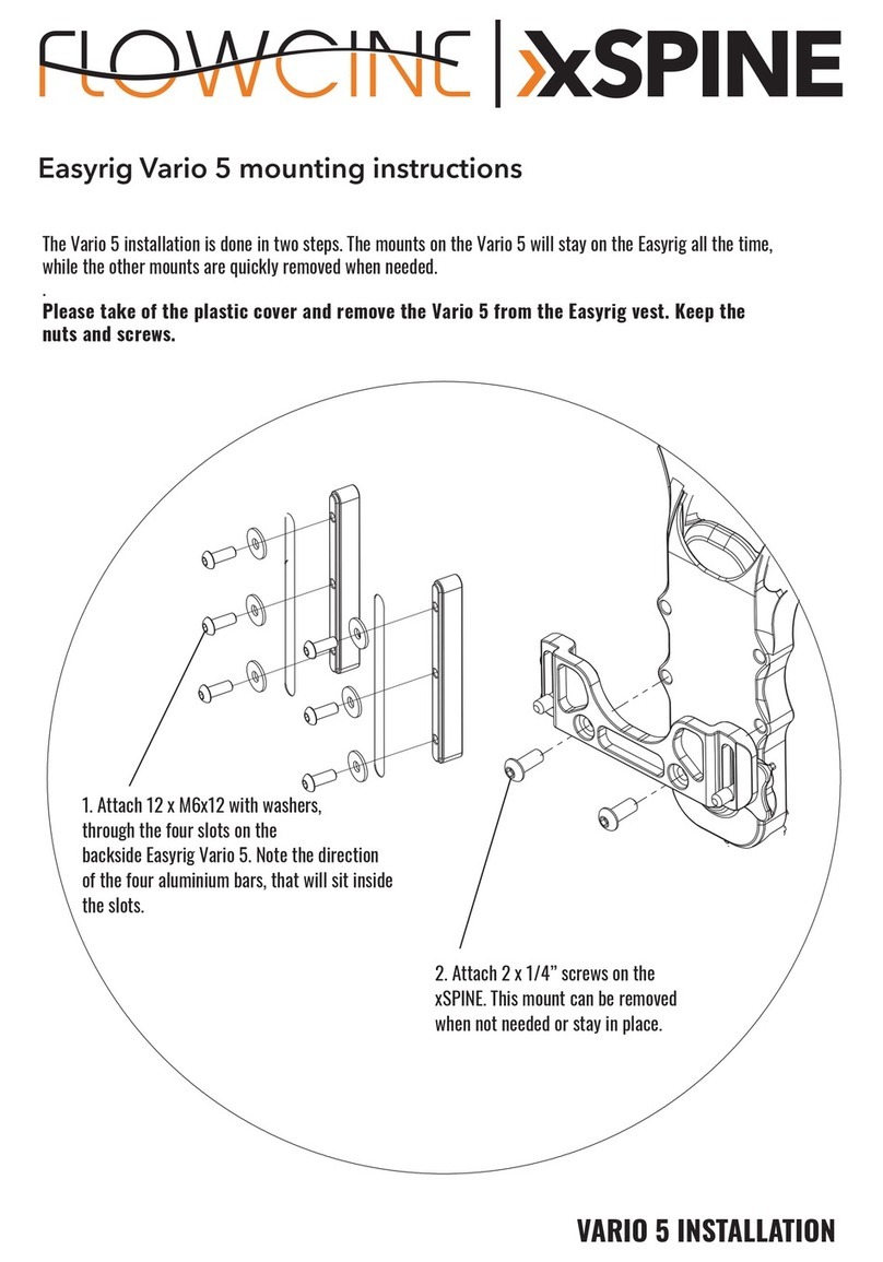 Flowcine xSPINE Easyrig Vario 5 Mounting instructions Flowcine xSPINE Easyrig Vario 5 Mounting instructions