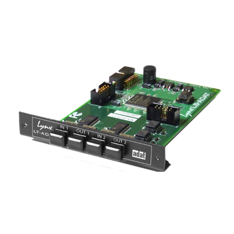 Lynx Studio Technology LT-ADAT user manual