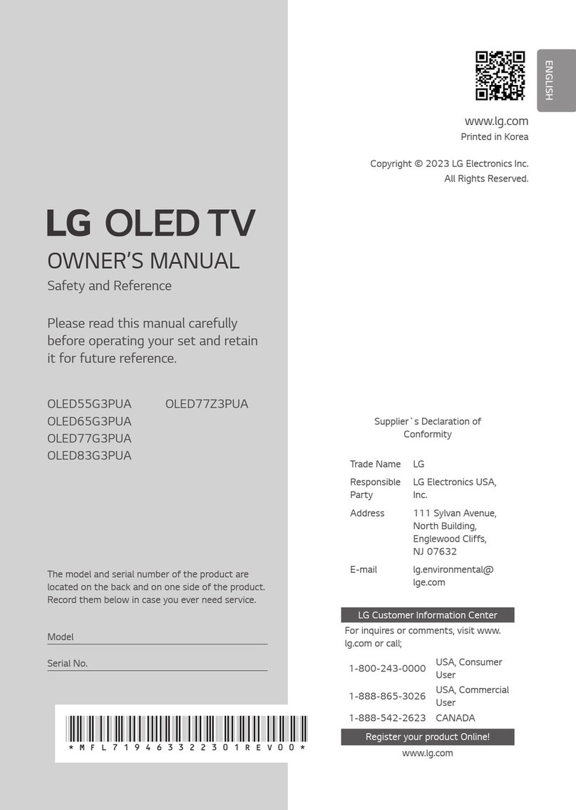 LG OLED55G3PUA owner's manual
