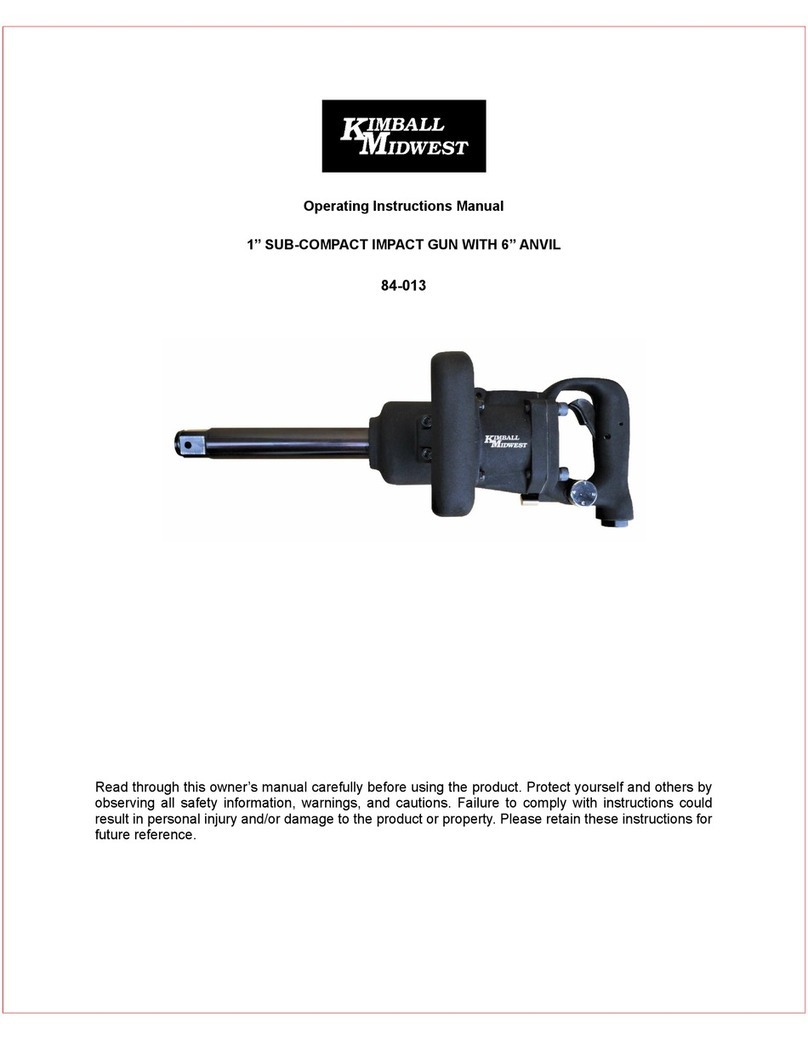 KIMBALL MIDWEST 84-013 Operating instructions manual KIMBALL MIDWEST 84-013 Operating instructions manual