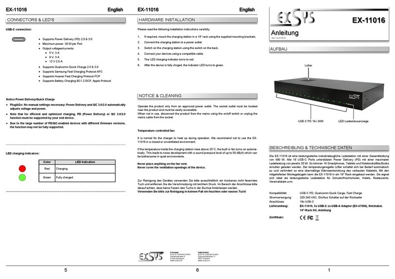 Exsys EX-11016 manual