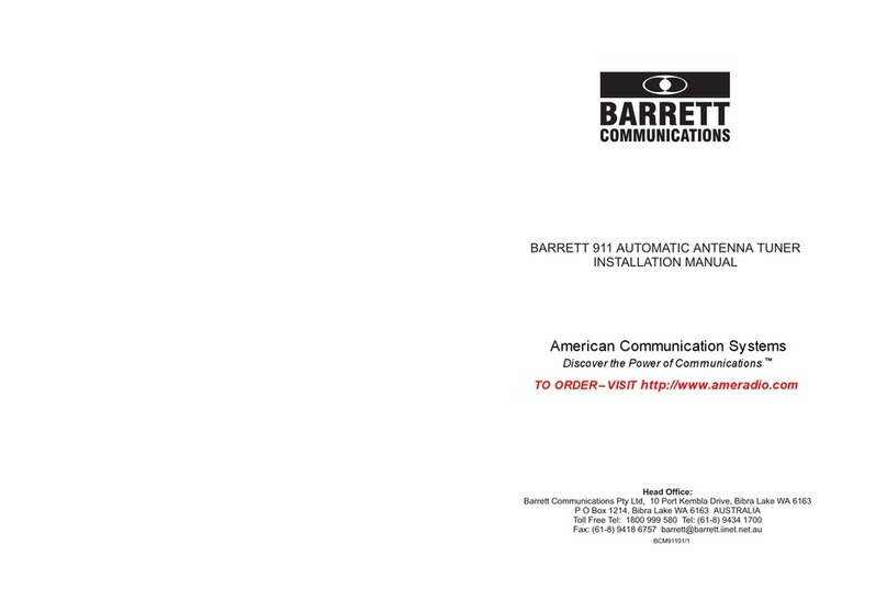 Barrett 911 installation manual