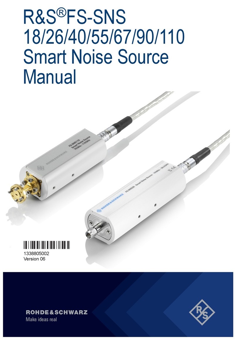 Rohde & Schwarz FS-SNS18 manual